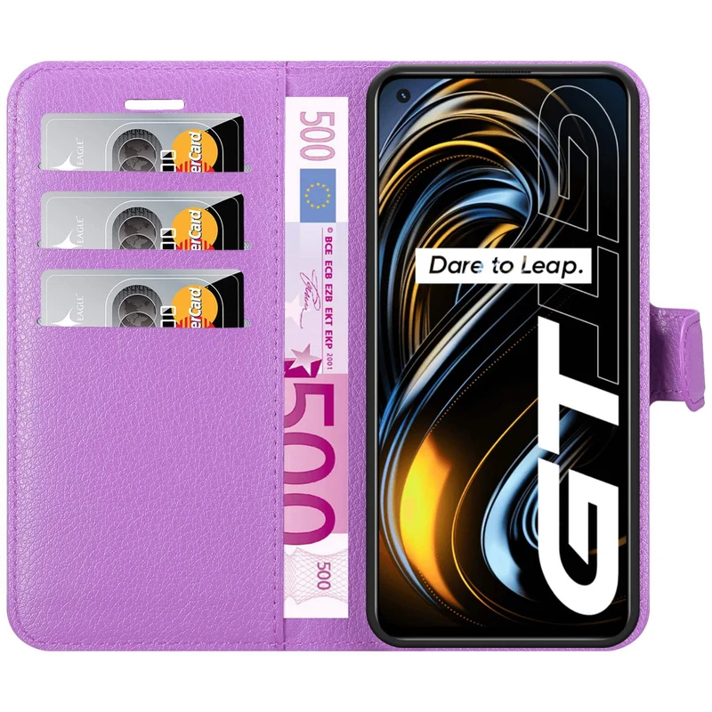Cadorabo Hülle kompatibel mit Realme GT / GT Neo 2T / Q3 PRO Schutzhülle mit Magnetverschluss, Standfunktion und Kartenfach