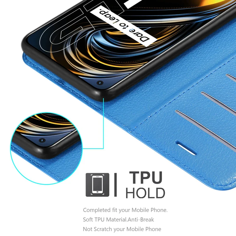 Cadorabo Hülle kompatibel mit Realme GT / GT Neo 2T / Q3 PRO Schutzhülle mit Magnetverschluss, Standfunktion und Kartenfach