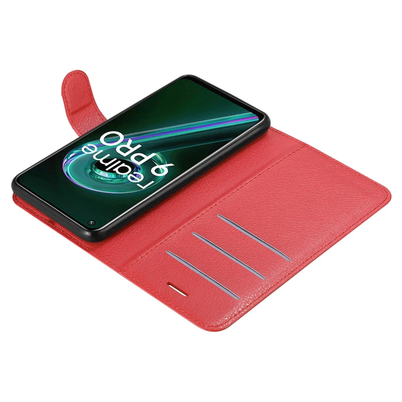 Cadorabo Hülle kompatibel mit Realme 9 5G / 9 PRO / V25 / Q5 / OnePlus Nord CE 2 LITE 5G Schutzhülle mit Magnetverschluss, Standfunktion und Kartenfach