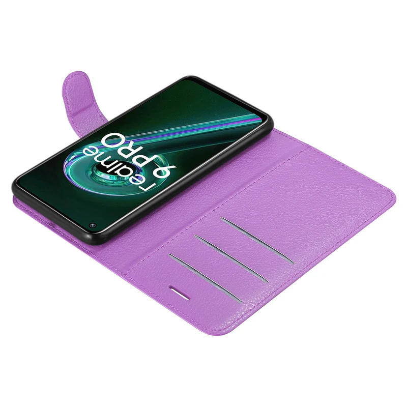 Cadorabo Hülle kompatibel mit Realme 9 5G / 9 PRO / V25 / Q5 / OnePlus Nord CE 2 LITE 5G Schutzhülle mit Magnetverschluss, Standfunktion und Kartenfach