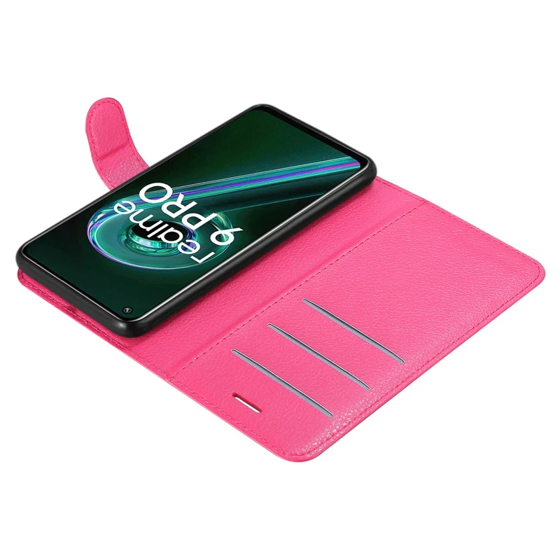 Cadorabo Hülle kompatibel mit Realme 9 5G / 9 PRO / V25 / Q5 / OnePlus Nord CE 2 LITE 5G Schutzhülle mit Magnetverschluss, Standfunktion und Kartenfach