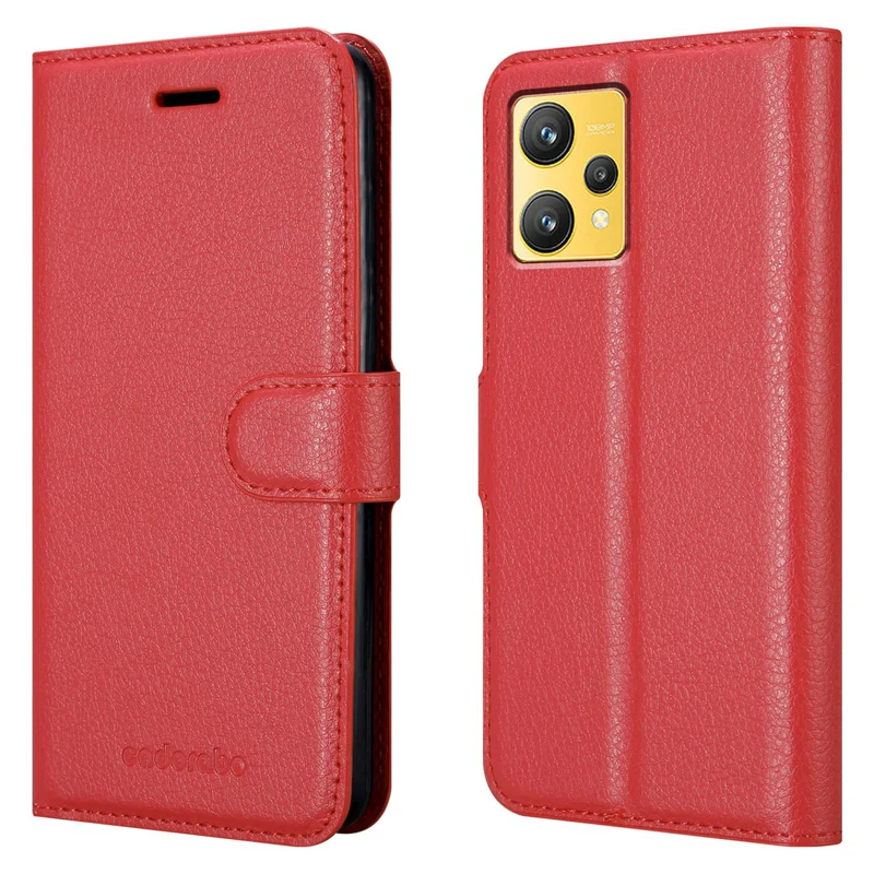 Cadorabo Hülle kompatibel mit Realme 9 4G / 9 PRO+ Schutzhülle mit Magnetverschluss, Standfunktion und Kartenfach