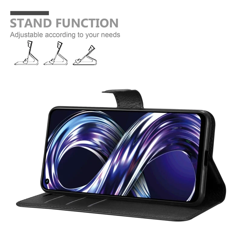 Cadorabo Hülle kompatibel mit Realme 8i / Narzo 50 4G Schutzhülle mit Magnetverschluss, Standfunktion und Kartenfach