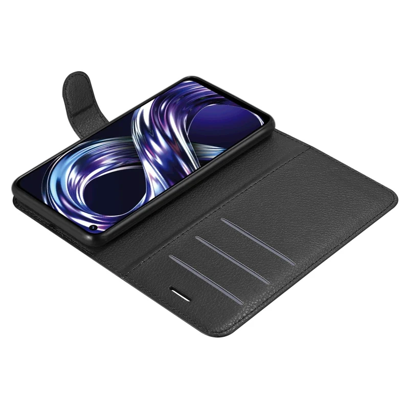 Cadorabo Hülle kompatibel mit Realme 8i / Narzo 50 4G Schutzhülle mit Magnetverschluss, Standfunktion und Kartenfach
