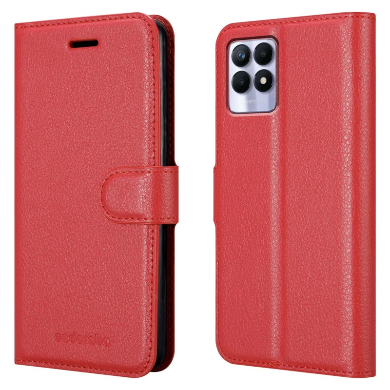 Cadorabo Hülle kompatibel mit Realme 8i / Narzo 50 4G Schutzhülle mit Magnetverschluss, Standfunktion und Kartenfach