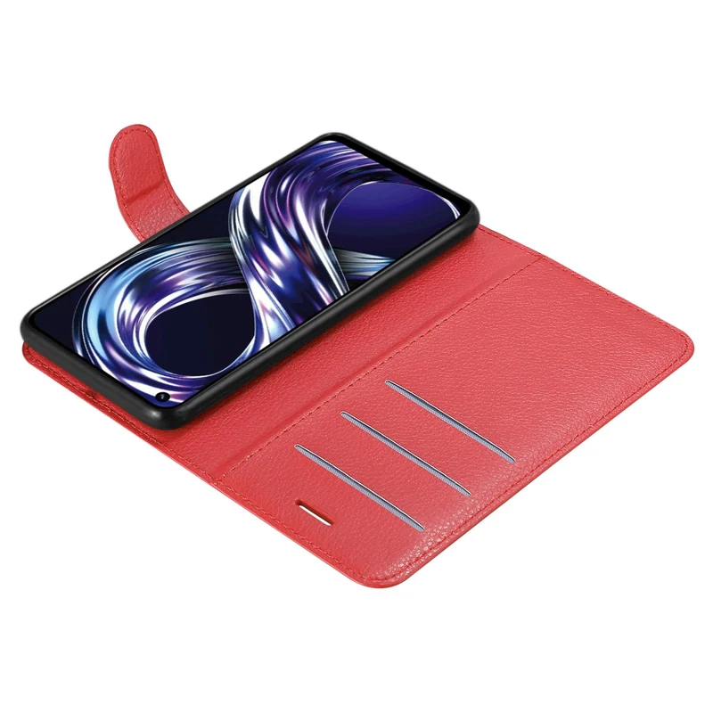 Cadorabo Hülle kompatibel mit Realme 8i / Narzo 50 4G Schutzhülle mit Magnetverschluss, Standfunktion und Kartenfach