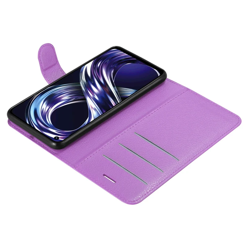 Cadorabo Hülle kompatibel mit Realme 8i / Narzo 50 4G Schutzhülle mit Magnetverschluss, Standfunktion und Kartenfach