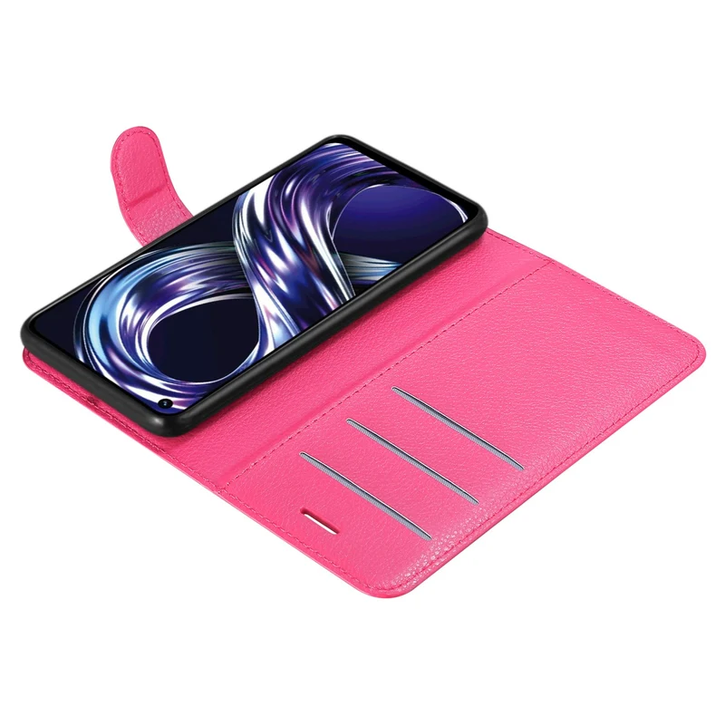 Cadorabo Hülle kompatibel mit Realme 8i / Narzo 50 4G Schutzhülle mit Magnetverschluss, Standfunktion und Kartenfach