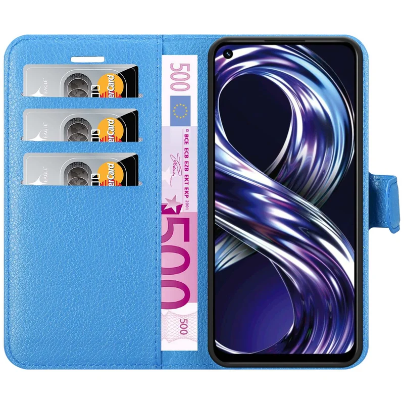 Cadorabo Hülle kompatibel mit Realme 8i / Narzo 50 4G Schutzhülle mit Magnetverschluss, Standfunktion und Kartenfach