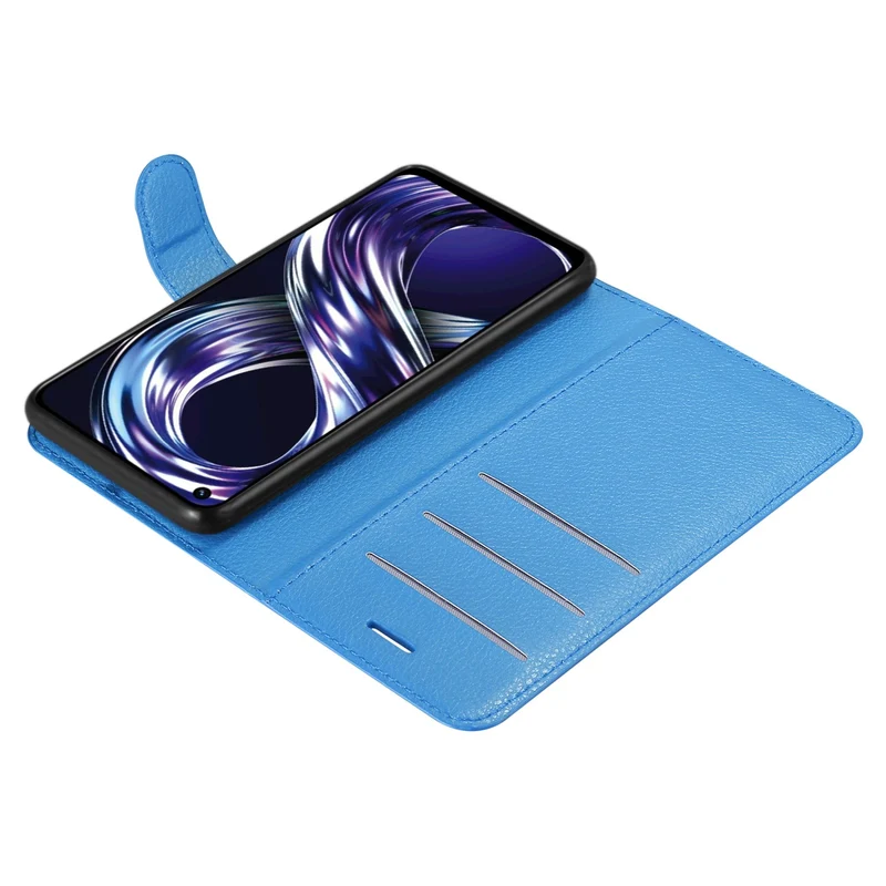 Cadorabo Hülle kompatibel mit Realme 8i / Narzo 50 4G Schutzhülle mit Magnetverschluss, Standfunktion und Kartenfach