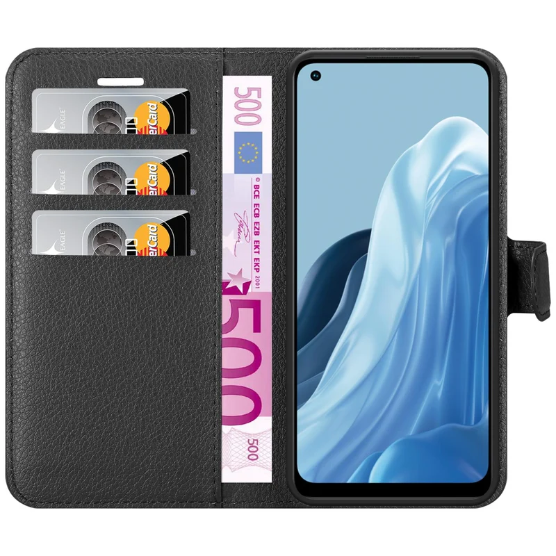 Cadorabo Hülle kompatibel mit Realme 7 5G Schutzhülle mit Magnetverschluss, Standfunktion und Kartenfach