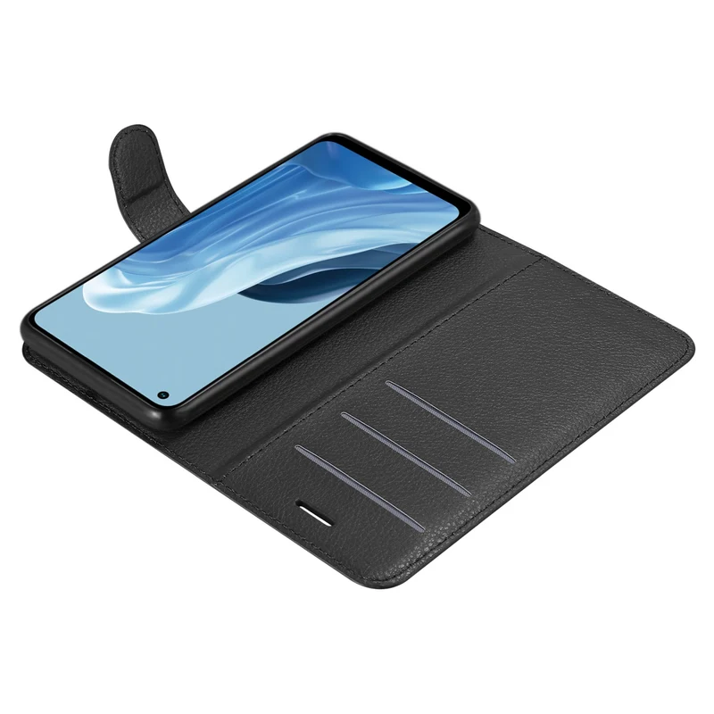 Cadorabo Hülle kompatibel mit Realme 7 5G Schutzhülle mit Magnetverschluss, Standfunktion und Kartenfach