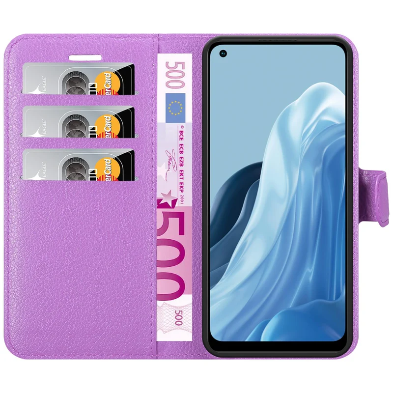 Cadorabo Hülle kompatibel mit Realme 7 5G Schutzhülle mit Magnetverschluss, Standfunktion und Kartenfach