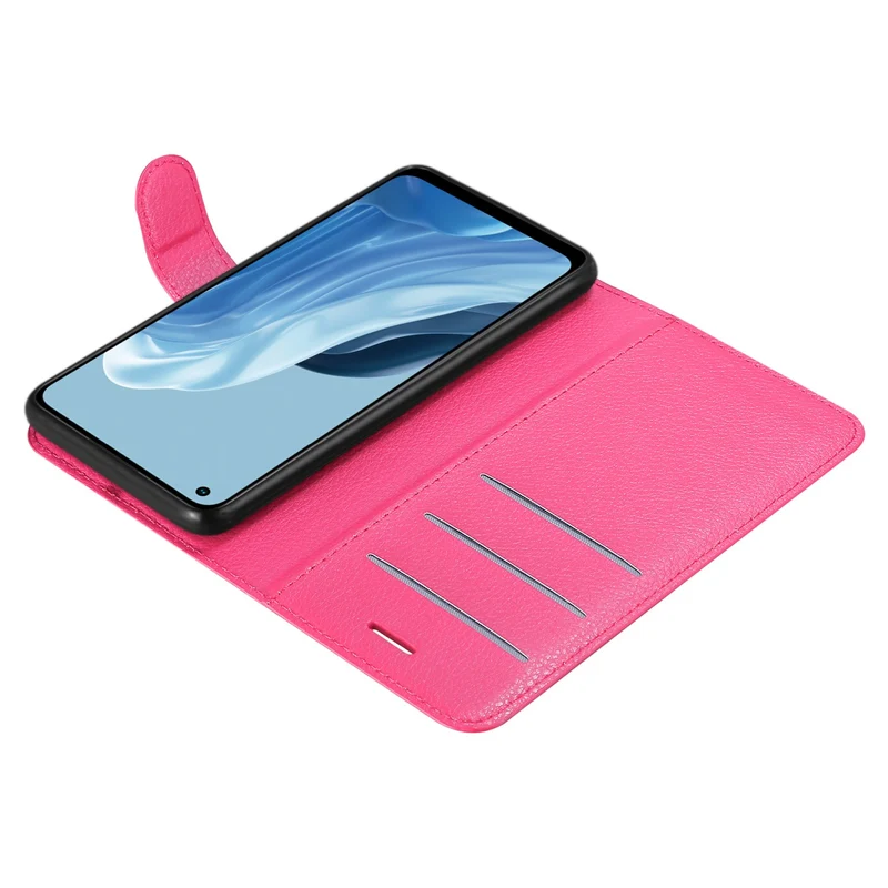 Cadorabo Hülle kompatibel mit Realme 7 5G Schutzhülle mit Magnetverschluss, Standfunktion und Kartenfach