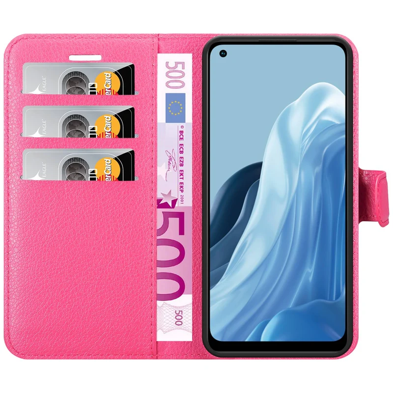 Cadorabo Hülle kompatibel mit Realme 7 5G Schutzhülle mit Magnetverschluss, Standfunktion und Kartenfach