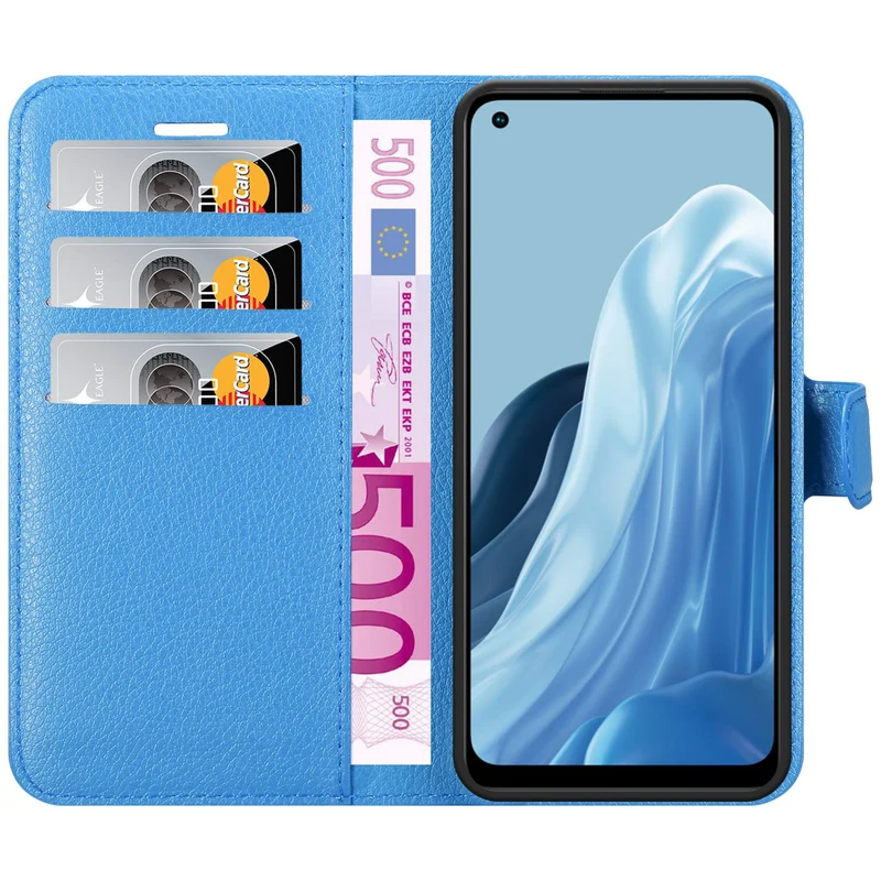 Cadorabo Hülle kompatibel mit Realme 7 5G Schutzhülle mit Magnetverschluss, Standfunktion und Kartenfach