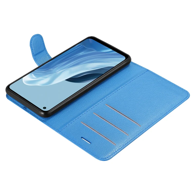 Cadorabo Hülle kompatibel mit Realme 7 5G Schutzhülle mit Magnetverschluss, Standfunktion und Kartenfach