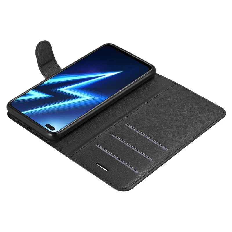 Cadorabo Hülle kompatibel mit Realme 6 PRO Schutzhülle mit Magnetverschluss, Standfunktion und Kartenfach