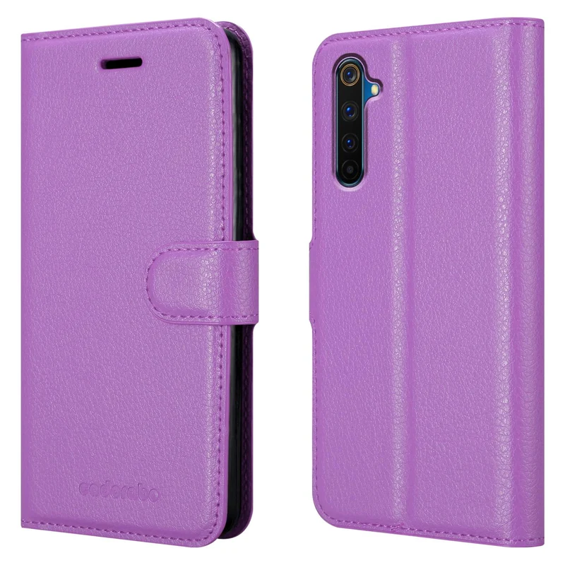 Cadorabo Hülle kompatibel mit Realme 6 PRO Schutzhülle mit Magnetverschluss, Standfunktion und Kartenfach