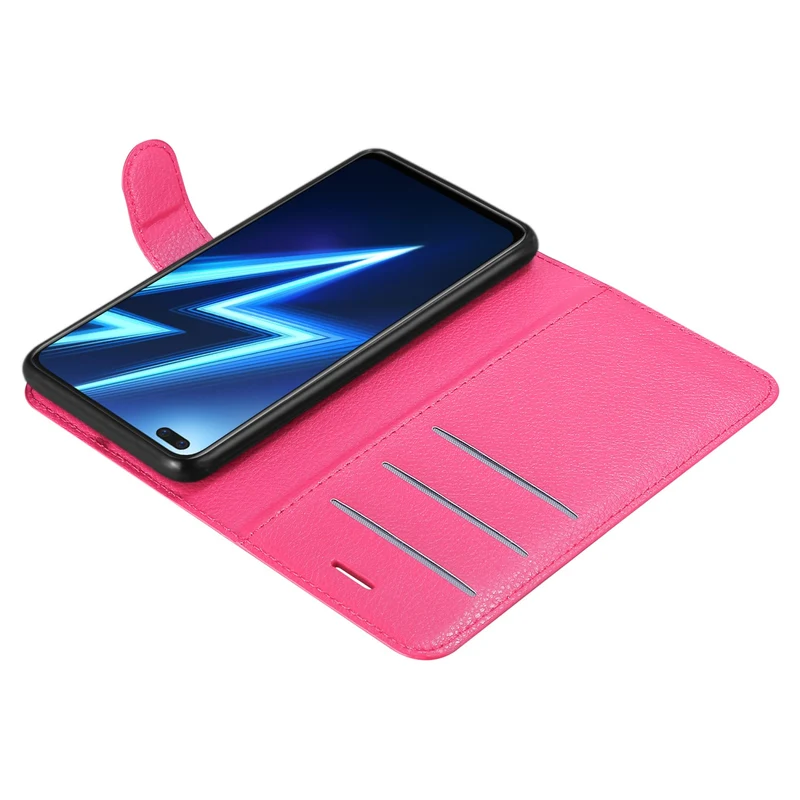 Cadorabo Hülle kompatibel mit Realme 6 PRO Schutzhülle mit Magnetverschluss, Standfunktion und Kartenfach