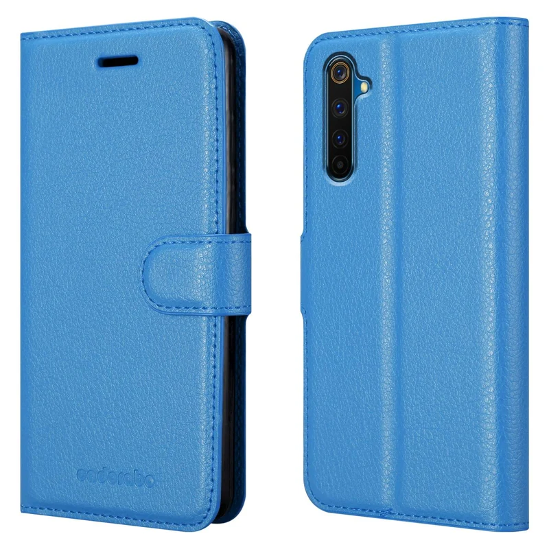 Cadorabo Hülle kompatibel mit Realme 6 PRO Schutzhülle mit Magnetverschluss, Standfunktion und Kartenfach