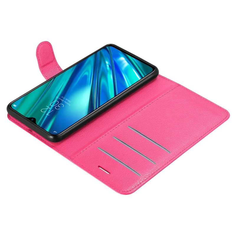 Cadorabo Hülle kompatibel mit Realme 5 PRO / Realme Q Schutzhülle mit Magnetverschluss, Standfunktion und Kartenfach