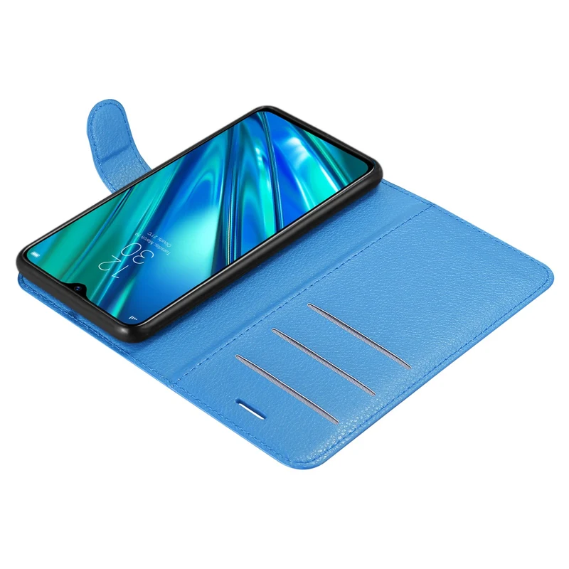 Cadorabo Hülle kompatibel mit Realme 5 PRO / Realme Q Schutzhülle mit Magnetverschluss, Standfunktion und Kartenfach