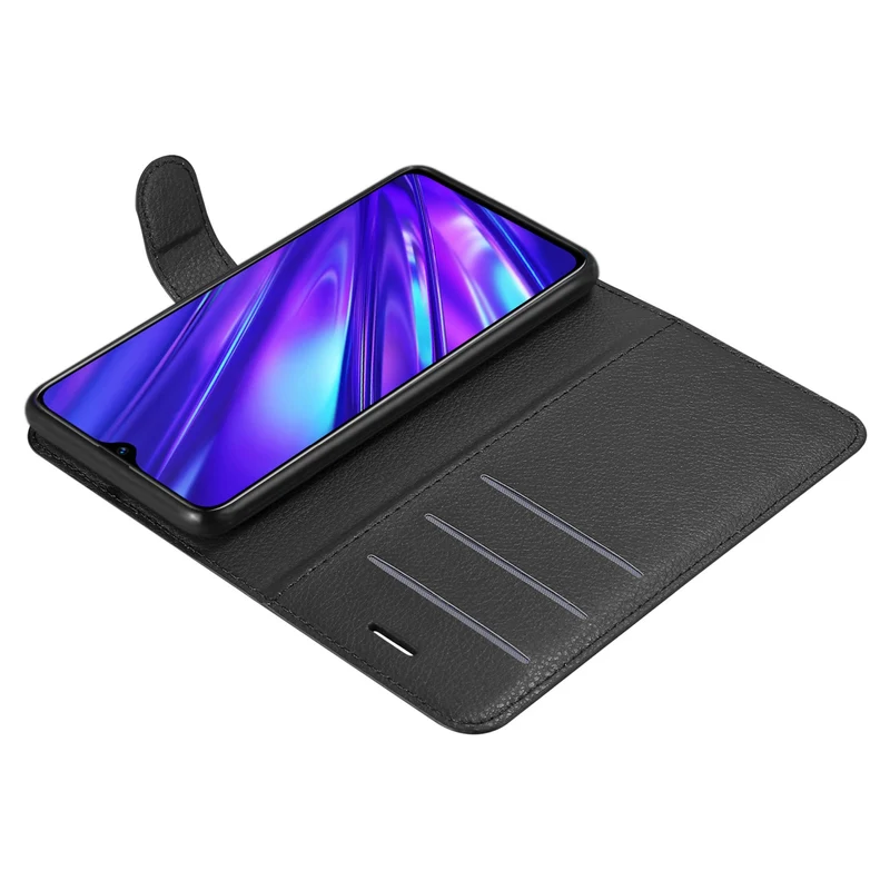 Cadorabo Hülle kompatibel mit Realme 5 / 5i / 6i / C3 Schutzhülle mit Magnetverschluss, Standfunktion und Kartenfach