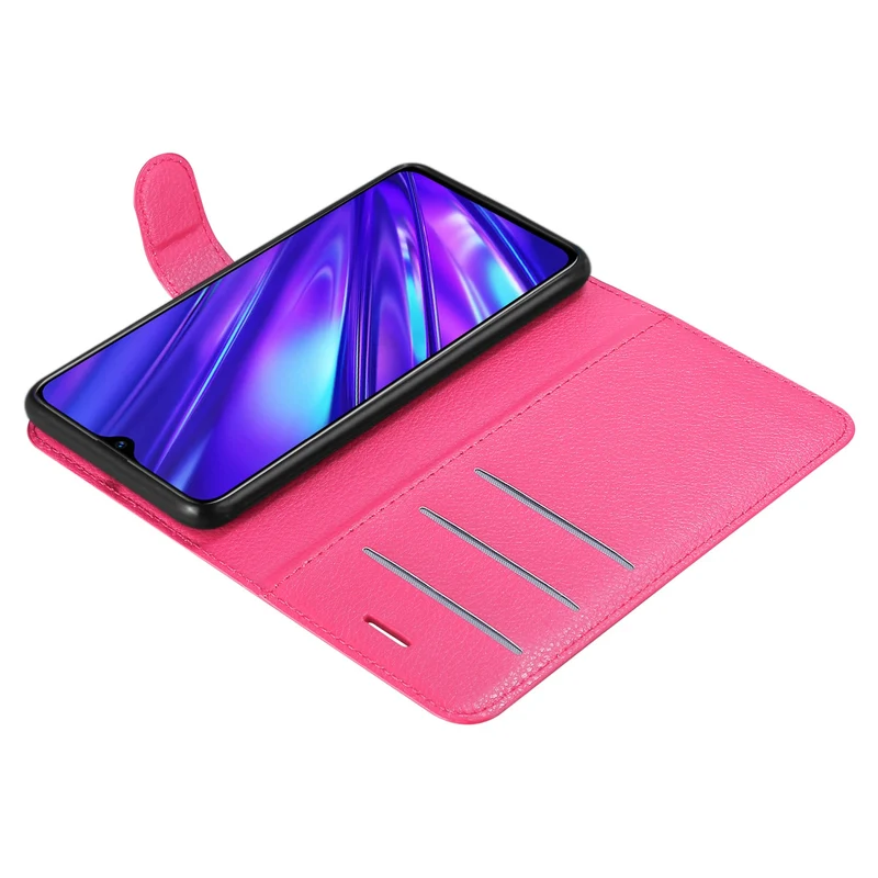 Cadorabo Hülle kompatibel mit Realme 5 / 5i / 6i / C3 Schutzhülle mit Magnetverschluss, Standfunktion und Kartenfach