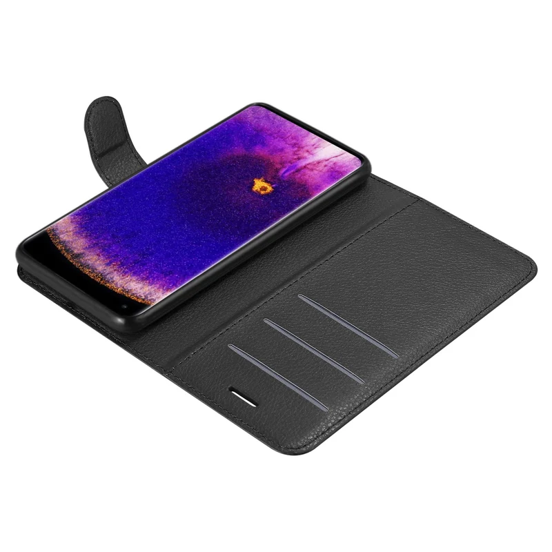 Cadorabo Hülle kompatibel mit Oppo FIND X5 PRO Schutzhülle mit Magnetverschluss, Standfunktion und Kartenfach