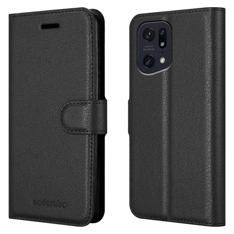 Cadorabo Hülle kompatibel mit Oppo FIND X5 PRO Schutzhülle mit Magnetverschluss, Standfunktion und Kartenfach