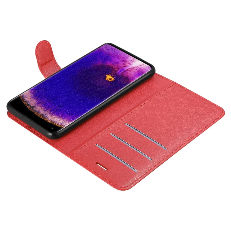 Cadorabo Hülle kompatibel mit Oppo FIND X5 PRO Schutzhülle mit Magnetverschluss, Standfunktion und Kartenfach