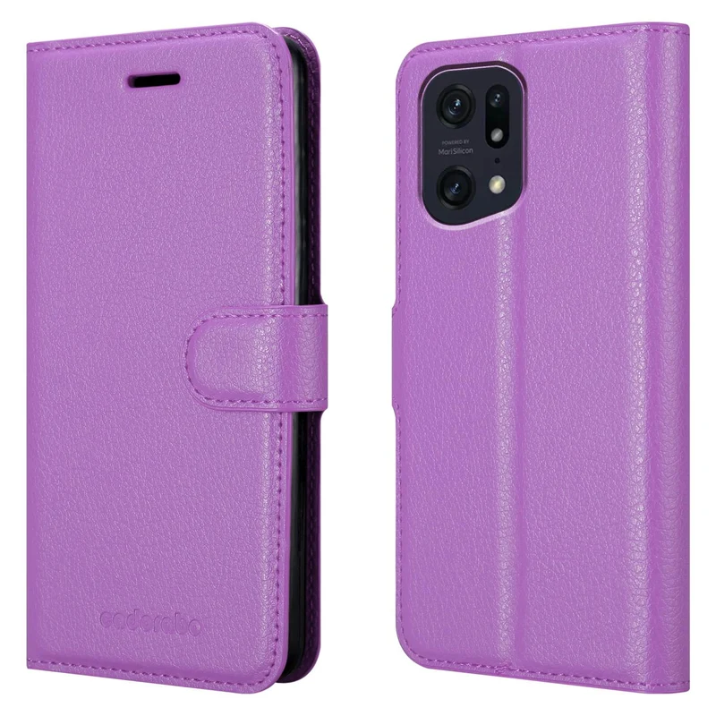 Cadorabo Hülle kompatibel mit Oppo FIND X5 PRO Schutzhülle mit Magnetverschluss, Standfunktion und Kartenfach