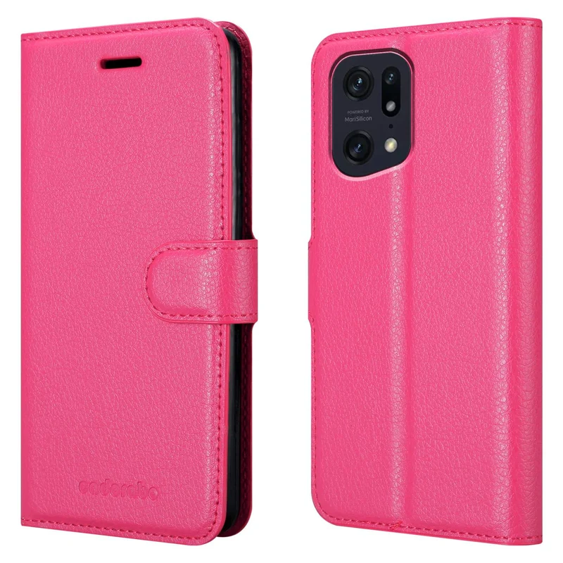 Cadorabo Hülle kompatibel mit Oppo FIND X5 PRO Schutzhülle mit Magnetverschluss, Standfunktion und Kartenfach