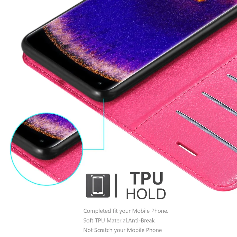 Cadorabo Hülle kompatibel mit Oppo FIND X5 PRO Schutzhülle mit Magnetverschluss, Standfunktion und Kartenfach