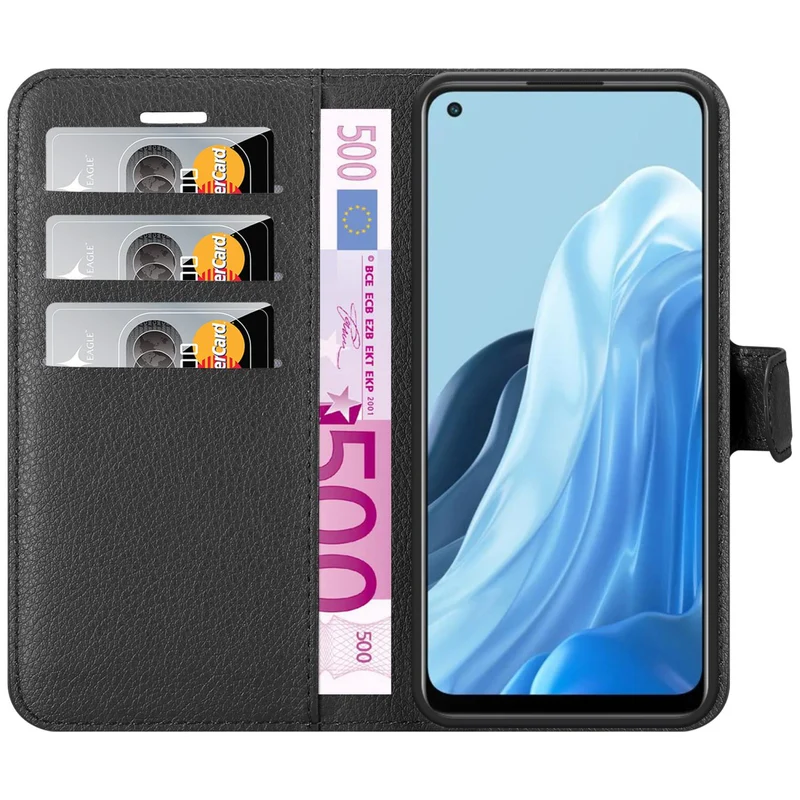 Cadorabo Hülle kompatibel mit Oppo FIND X5 LITE / Reno7 5G Schutzhülle mit Magnetverschluss, Standfunktion und Kartenfach