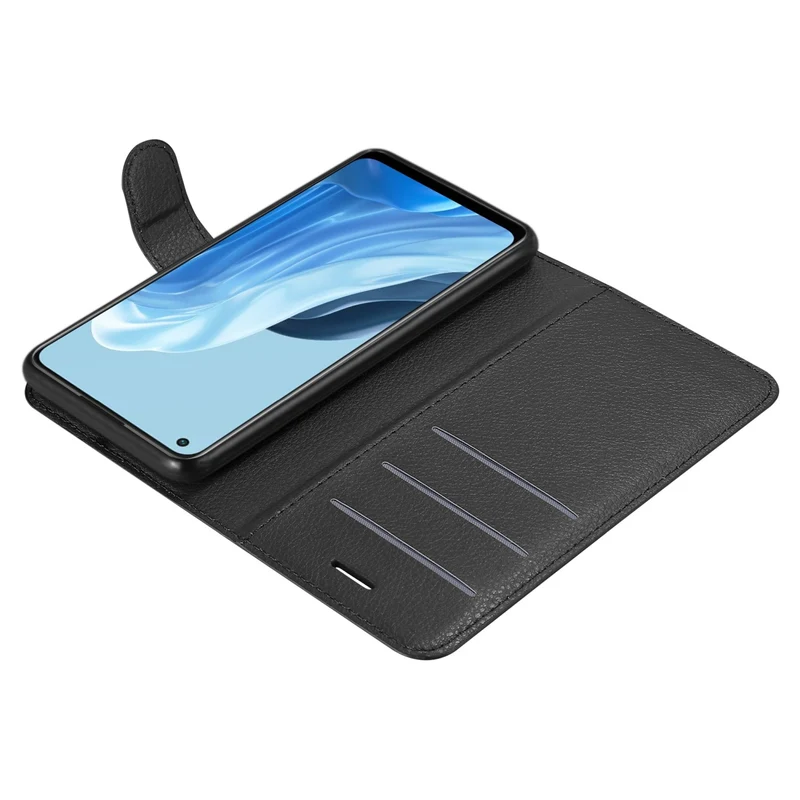 Cadorabo Hülle kompatibel mit Oppo FIND X5 LITE / Reno7 5G Schutzhülle mit Magnetverschluss, Standfunktion und Kartenfach