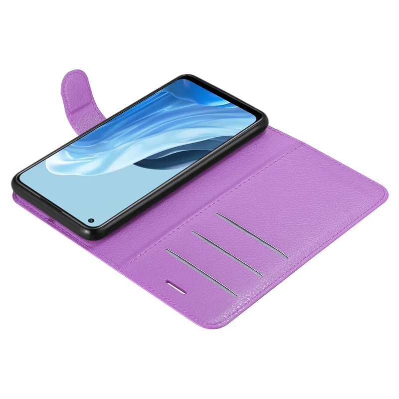 Cadorabo Hülle kompatibel mit Oppo FIND X5 LITE / Reno7 5G Schutzhülle mit Magnetverschluss, Standfunktion und Kartenfach