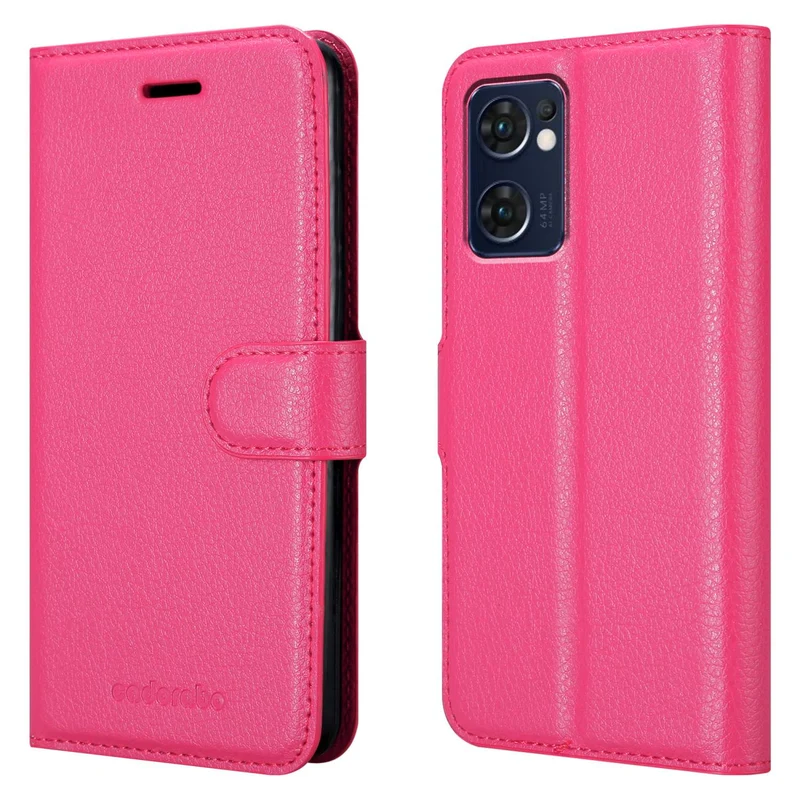 Cadorabo Hülle kompatibel mit Oppo FIND X5 LITE / Reno7 5G Schutzhülle mit Magnetverschluss, Standfunktion und Kartenfach