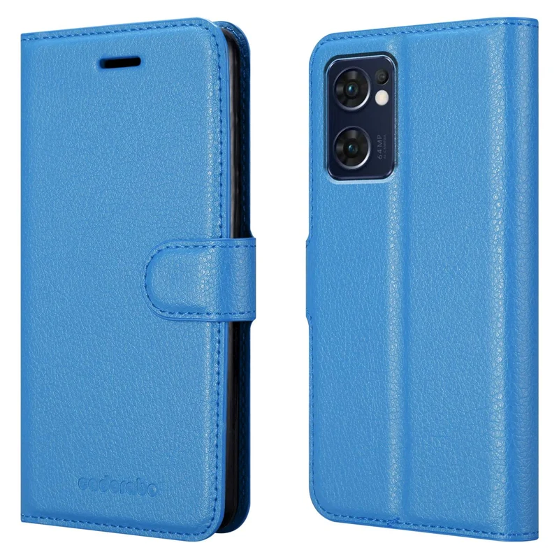 Cadorabo Hülle kompatibel mit Oppo FIND X5 LITE / Reno7 5G Schutzhülle mit Magnetverschluss, Standfunktion und Kartenfach