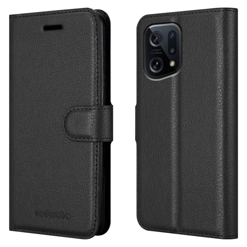 Cadorabo Hülle kompatibel mit Oppo FIND X5 Schutzhülle mit Magnetverschluss, Standfunktion und Kartenfach