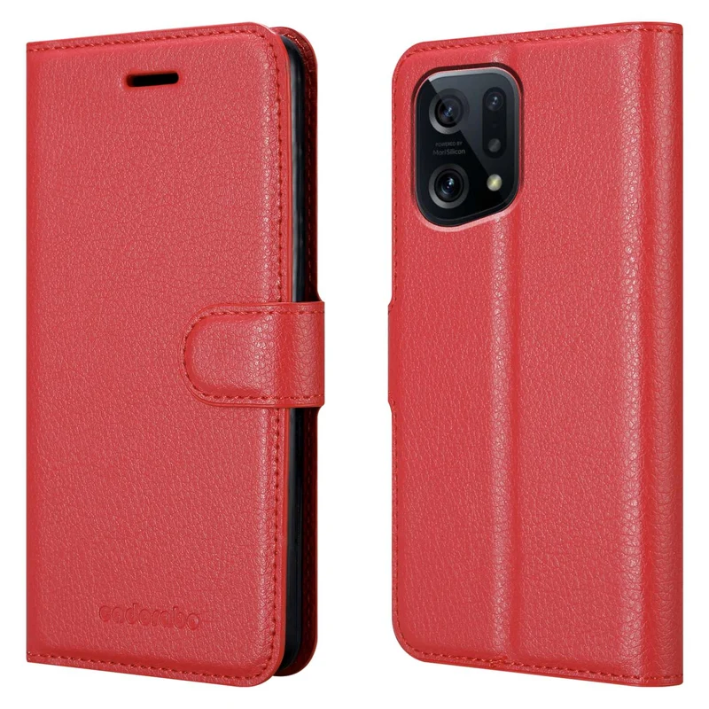 Cadorabo Hülle kompatibel mit Oppo FIND X5 Schutzhülle mit Magnetverschluss, Standfunktion und Kartenfach