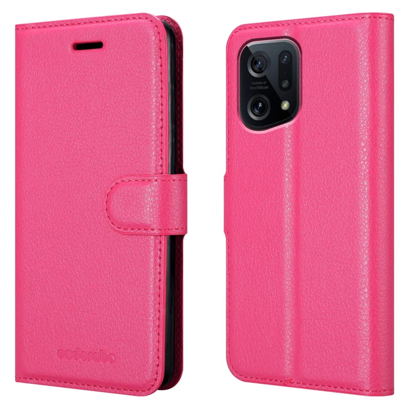 Cadorabo Hülle kompatibel mit Oppo FIND X5 Schutzhülle mit Magnetverschluss, Standfunktion und Kartenfach