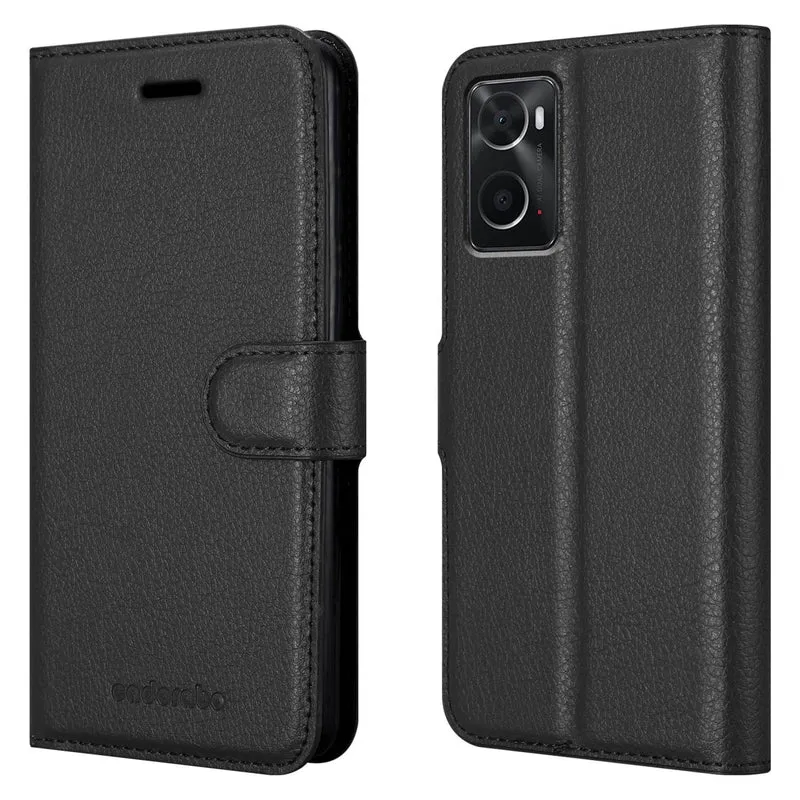 Cadorabo Hülle kompatibel mit Oppo A36 / A76 / A96 4G / K10 4G / Realme 9i Schutzhülle mit Magnetverschluss, Standfunktion und Kartenfach