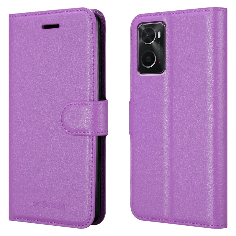 Cadorabo Hülle kompatibel mit Oppo A36 / A76 / A96 4G / K10 4G / Realme 9i Schutzhülle mit Magnetverschluss, Standfunktion und Kartenfach