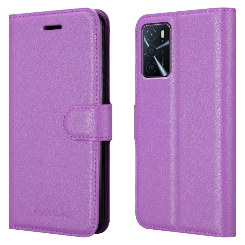 Cadorabo Hülle kompatibel mit Oppo A16s / A54s Schutzhülle mit Magnetverschluss, Standfunktion und Kartenfach