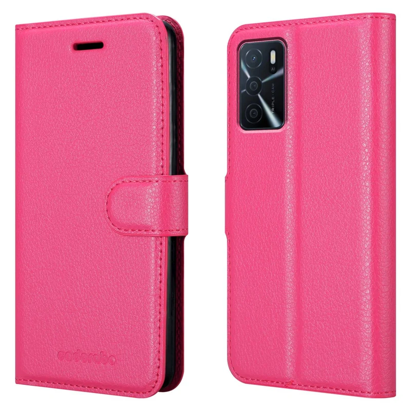 Cadorabo Hülle kompatibel mit Oppo A16s / A54s Schutzhülle mit Magnetverschluss, Standfunktion und Kartenfach