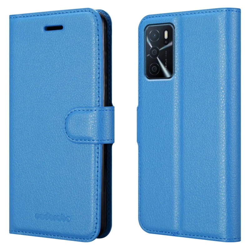 Cadorabo Hülle kompatibel mit Oppo A16s / A54s Schutzhülle mit Magnetverschluss, Standfunktion und Kartenfach