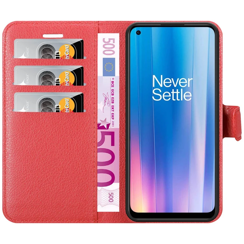 Cadorabo Hülle kompatibel mit OnePlus Nord CE 2 5G Schutzhülle mit Magnetverschluss, Standfunktion und Kartenfach