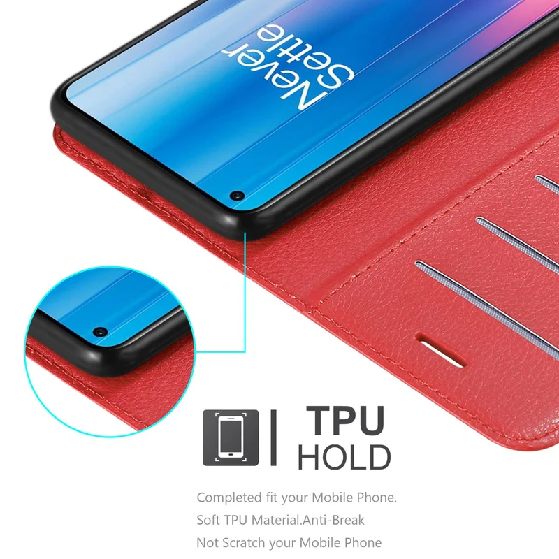 Cadorabo Hülle kompatibel mit OnePlus Nord CE 2 5G Schutzhülle mit Magnetverschluss, Standfunktion und Kartenfach